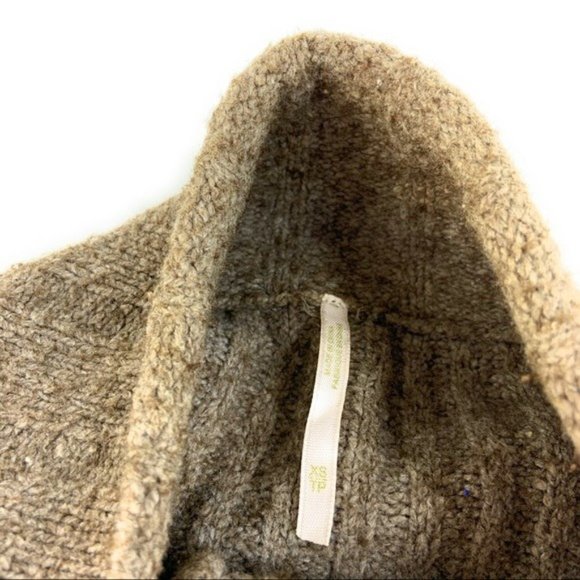 Free People Teddy Bear Sweater Jacket Double Breasted - Picture 3 of 7